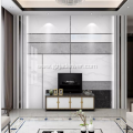 TV Wall Tile Background Wall Jazz White Marble